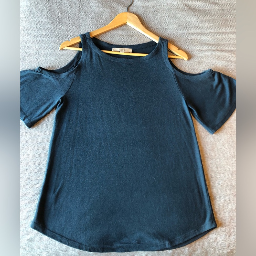 Loft cold shoulder top